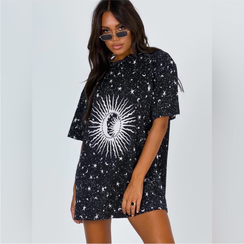 Motel Rocks Celestial Galaxy Tshirt Dress